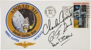 an image of a postcard from the moon discussing Alan Bean’s Apollo 12 Insurance Cover