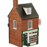 A figurine of a small house