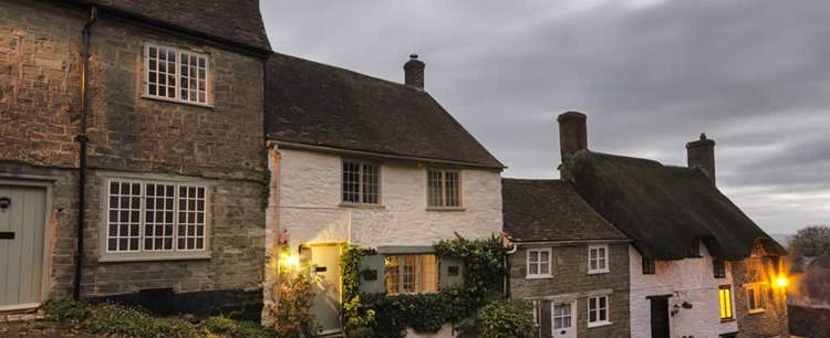 A row of cottages used as holiday homes