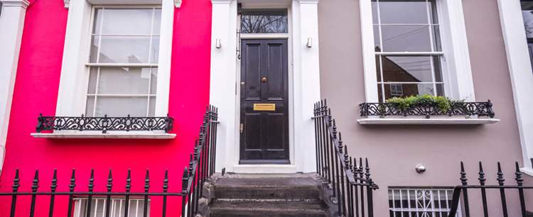 Door of a buy to let property