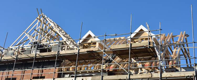 House being built to show the Lack Of Available Housing